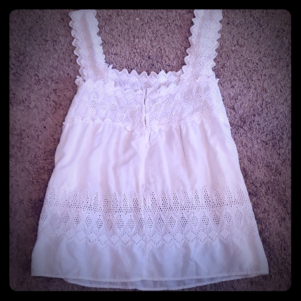 Cute White Embroidered Blouse
